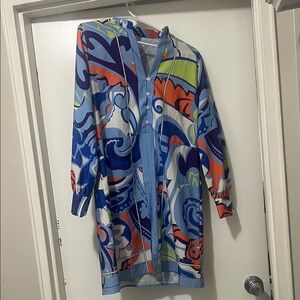 Colorful Abstract Print Dress